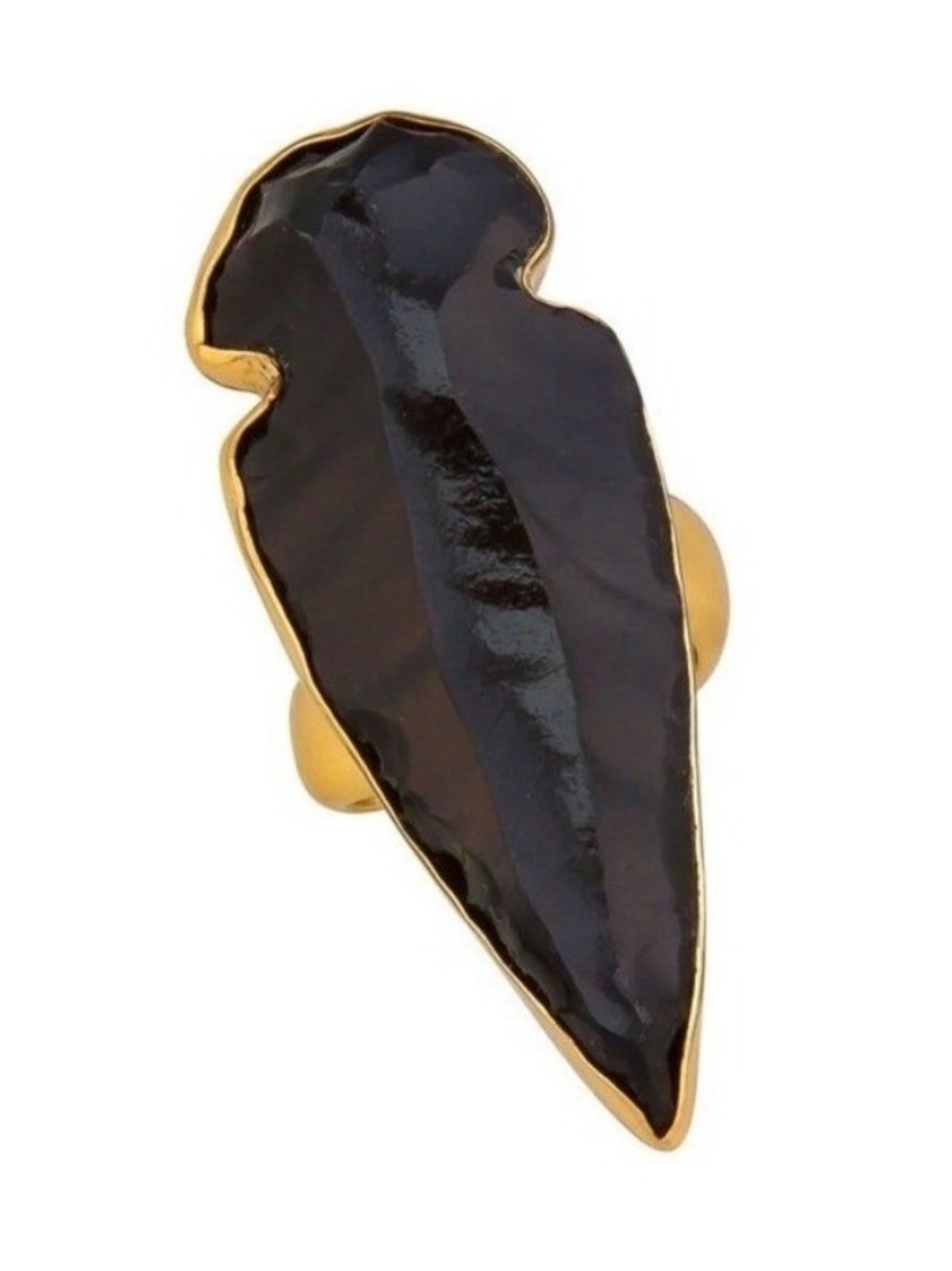 Charles Albert ALCHEMIA OBSIDIAN ARROWHEAD RING Size 8